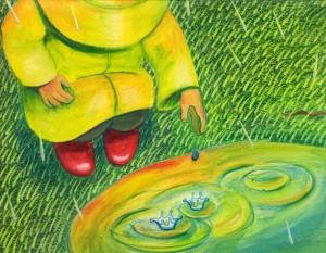Rain - watercolor stick - JAZarins